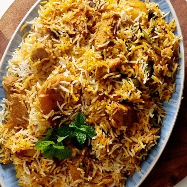 Tava Sukka Chicken Biryani (boneless)