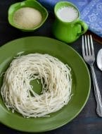 Idiyappam with Coconut Milk