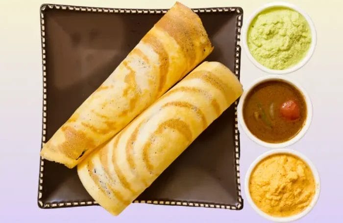 Plain Dosa Curry Combo