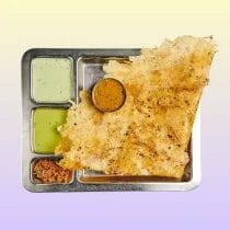 Rava plain dosa onion