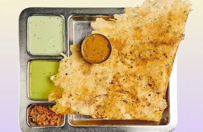 Rava plain dosa onion
