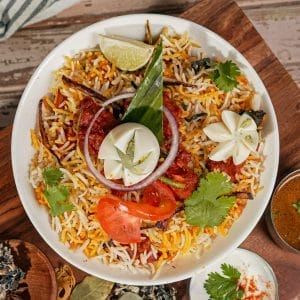 Hyderabadi Mushroom Biryani