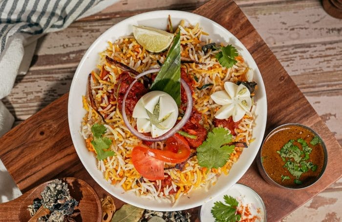Hyderabadi Mushroom Biryani