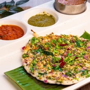 Onion Chilli Uthappam