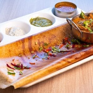 Plain Dosa Curry Combo