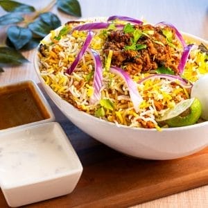 Tava Sukka Chicken Biryani (boneless)