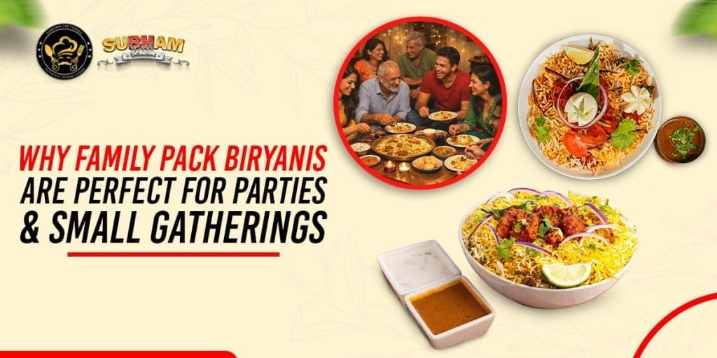 family pack of biryanis